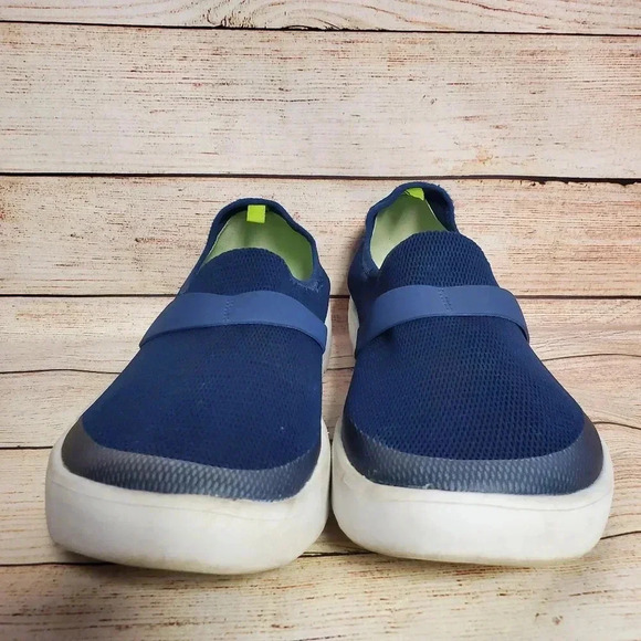 OOFOS Womens US 11 EU 42 OOMG Navy/White Mesh Low Recovery Slip-On Shoes - Picture 3 of 13